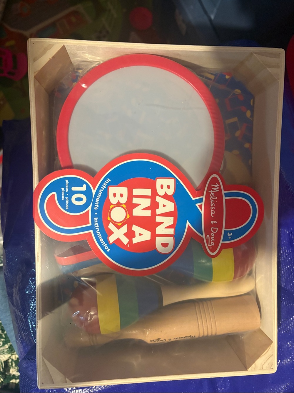 Melissa & Doug Multi-Color Band Set with Red Drum